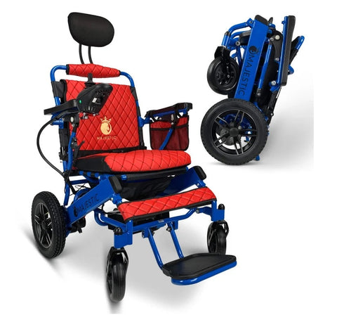 Image of IQ-8000 Auto Reclining Lightweight Folding Electric Power Chair - Lightweight & ideal for travel and long-range trips